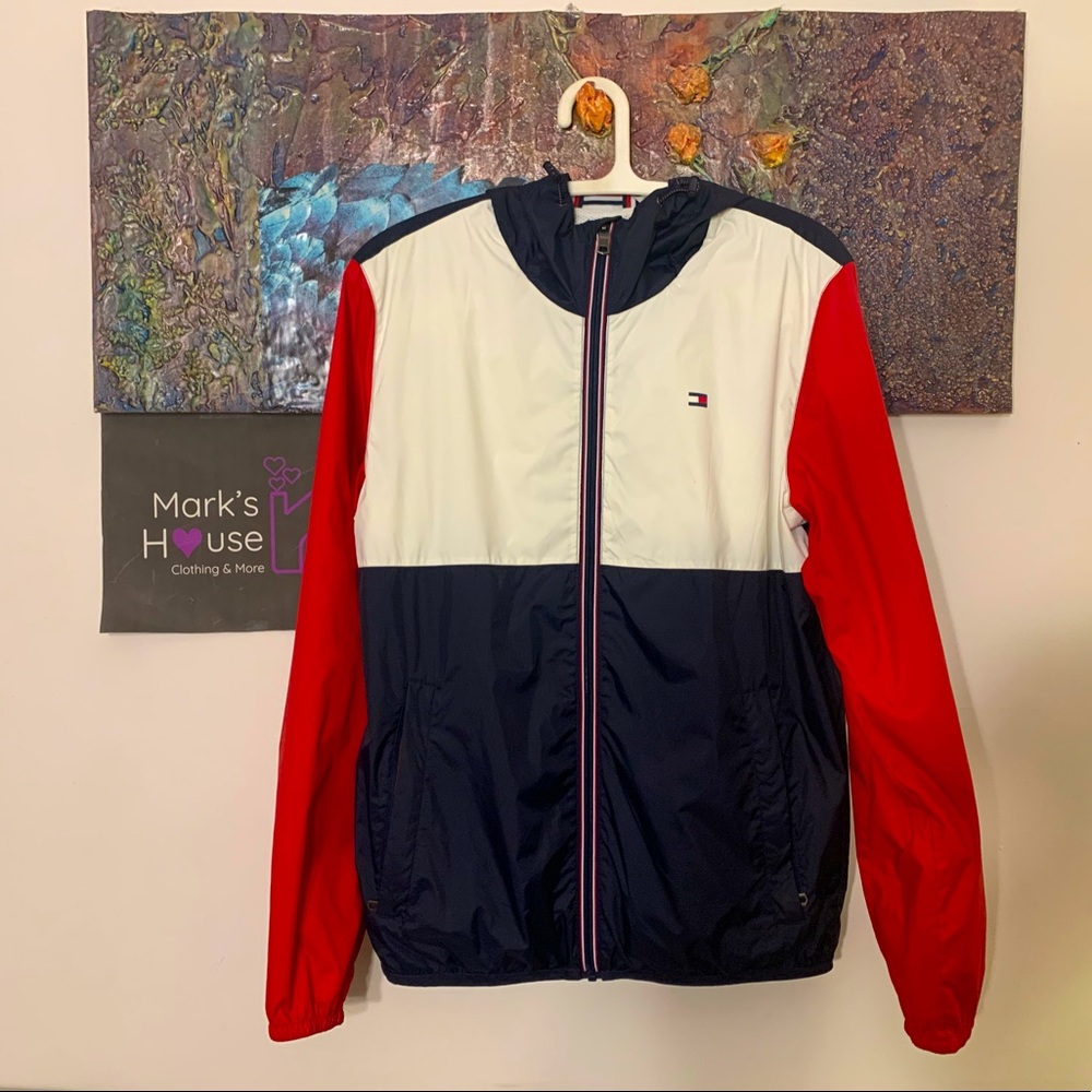 Tommy Hilfiger Hoodie Windbreaker Size Small.